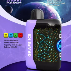 Bang Starry 25000 Puffs Tela curva 3D 0% 2% 3% 5% Caneta Vapes descartáveis ​​recarregáveis ​​com baixo teor de nicotina em massa Compre no atacado - SYNCVAPE - 29
