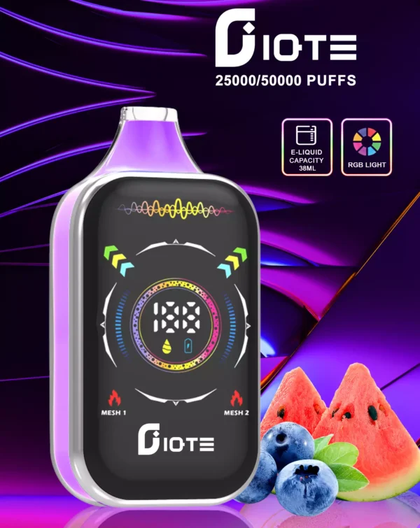 IQTE 50000 Puffs Dual Mesh RGB helskärm 0% 2% 5% Uppladdningsbar engångspenna med låg nikotinhalt Penna Bulk Köp grossist - SYNCVAPE - 3