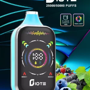 IQTE 50000 Puffs Dual Mesh RGB fuld skærm 0% 2% 5% Genopladelige engangsvapespen med lav nikotinindhold Bulk Køb Engros - SYNCVAPE - 17