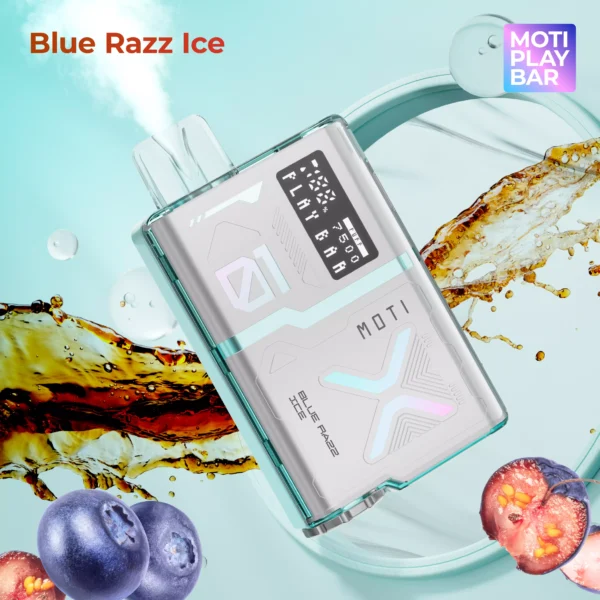 MOTI Play Bar 7500 Puffs Crystal Digital Screen 5% Low Nicotine Rechargeable Disposable Vapes Pen Bulk Buy Wholesale - SYNCVAPE - 5