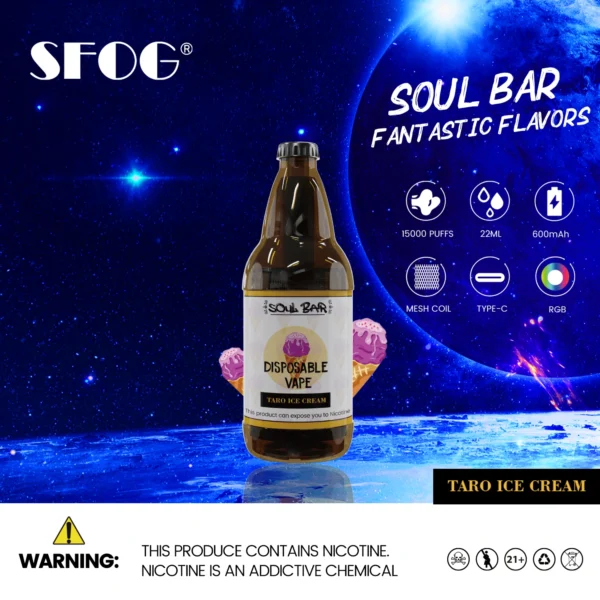 SFOG SOUL BAR 15000 Puffs RGB 5% Caneta Vapes descartáveis ​​recarregáveis ​​com baixo teor de nicotina em massa Comprar no atacado - SYNCVAPE - 16