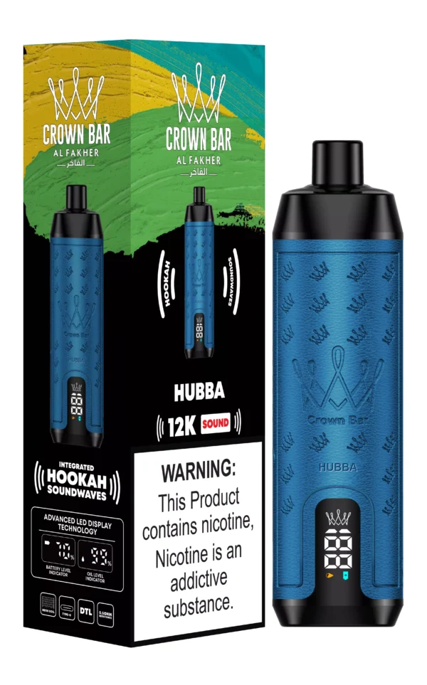 Al Fakher Crown Bar 12000 Puffs Digital Screen 0.5% Low Nicotine Bulk Buy Wholesale Rechargeable Disposable Vapes Pen - SYNCVAPE - 8