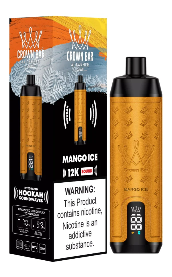 Al Fakher Crown Bar 12000 Puffs Digital Screen 0.5% Low Nicotine Bulk Buy Wholesale Rechargeable Disposable Vapes Pen - SYNCVAPE - 14