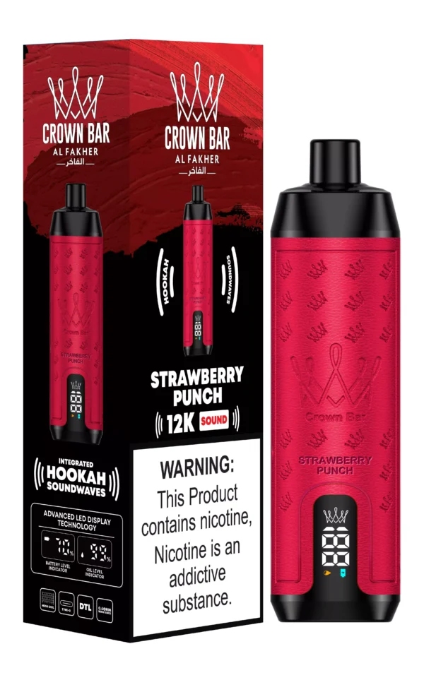 Al Fakher Crown Bar 12000 Puffs Digital Screen 0.5% Low Nicotine Bulk Buy Wholesale Rechargeable Disposable Vapes Pen - SYNCVAPE - 17