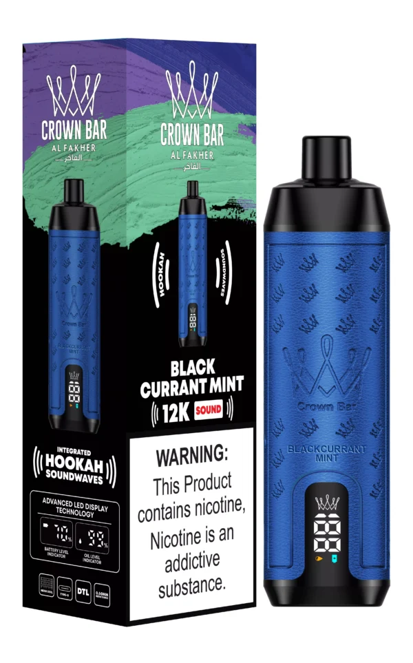 Al Fakher Crown Bar 12000 Puffs Digital Screen 0.5% Low Nicotine Bulk Buy Wholesale Rechargeable Disposable Vapes Pen - SYNCVAPE - 3