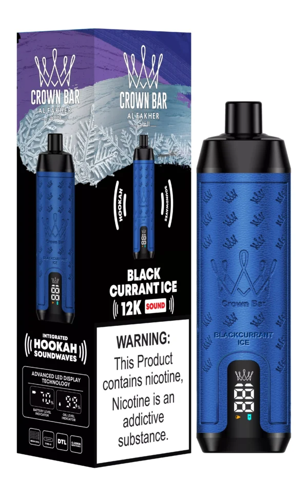 Al Fakher Crown Bar 12000 Puffs Digital Screen 0.5% Low Nicotine Bulk Buy Wholesale Rechargeable Disposable Vapes Pen - SYNCVAPE - 4