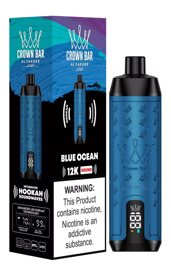Al Fakher Crown Bar 12000 Puffs Digital Screen 0.5% Low Nicotine Bulk Buy Wholesale Rechargeable Disposable Vapes Pen - SYNCVAPE - 5